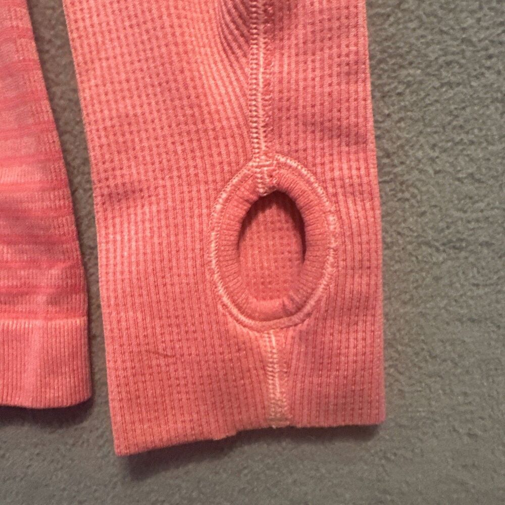 Lululemon Swiftly Tech L/S Rugby Stripe Tonal‎ Heathered Boom Juice Size 6 Pink - Picture 5 of 7